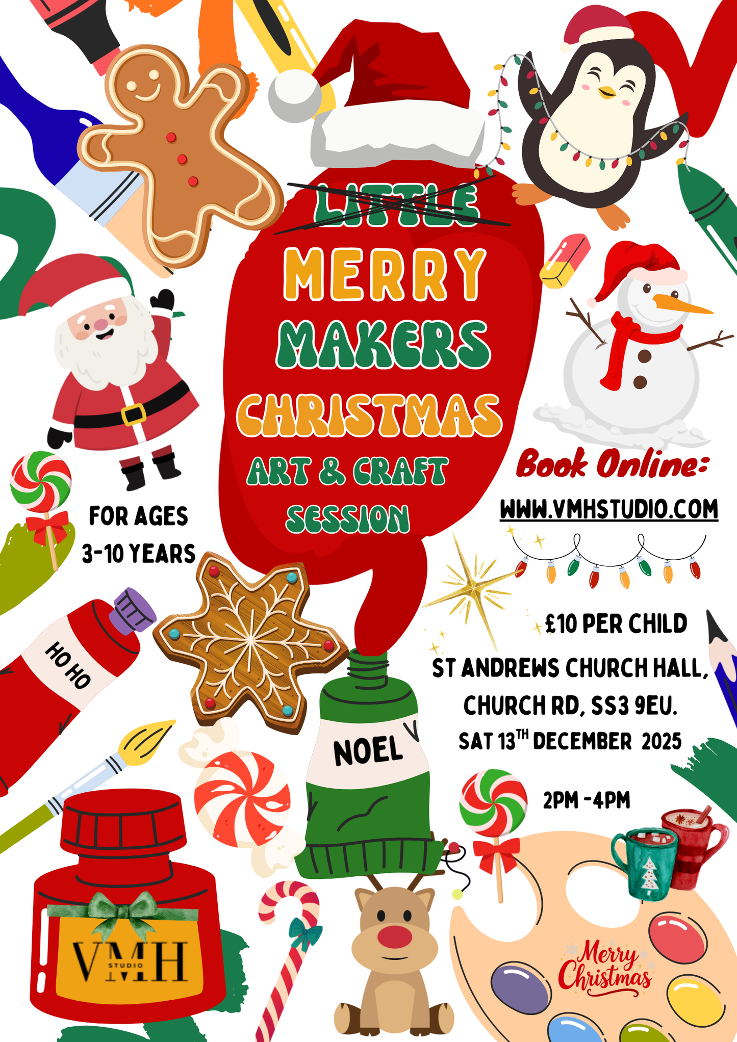 MERRY MAKERS - Children's Christmas Art and Craft Session.